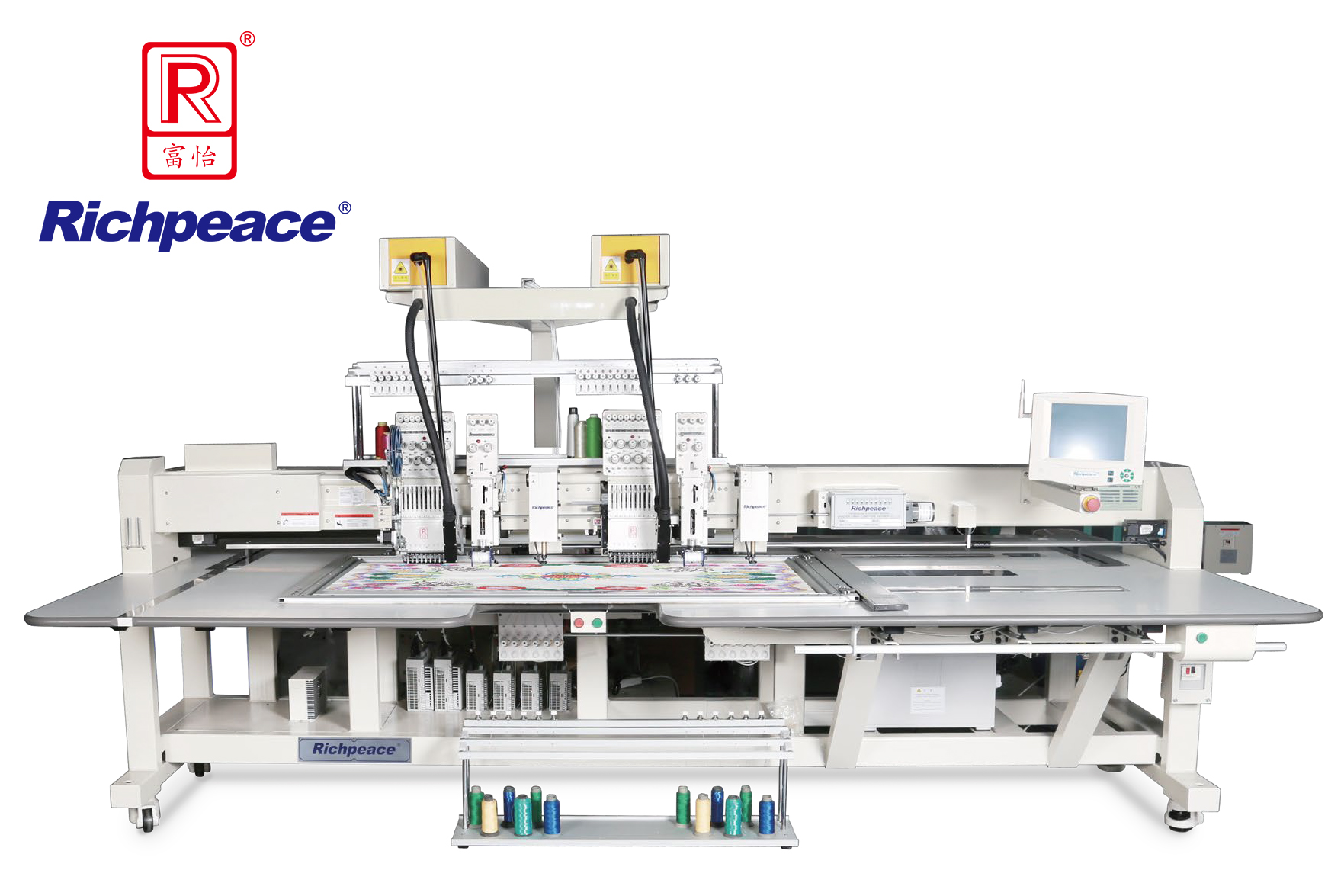 MAQUINA DE BORDAR 2 CABEZAS LENTEJUELA CORDELA Y LASER