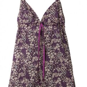 Alternative view of Elegante Camisón de flores ciruela
