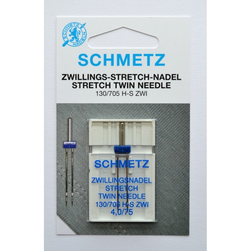 Aguja Schmetz Stretch Twin  1,6/ 75 H-S ZWI