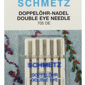 Aguja Schmetz doble ojo