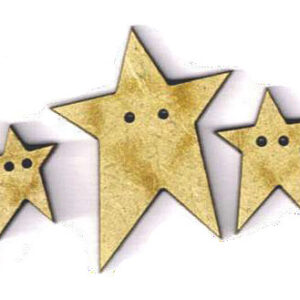 Botón Madera 3 Estrellas
