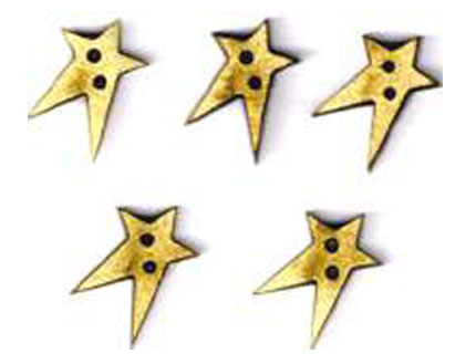 Botón Madera 5 Estrellitas