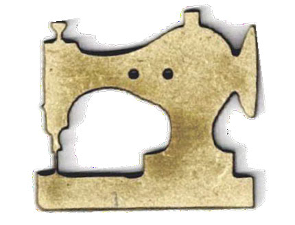 Botón Madera Máquina de Coser