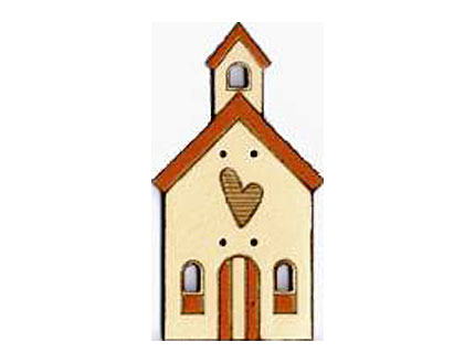 Botón Madera Pintada Casa Beige