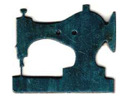 Botón Madera Pintada Máquina de Coser
