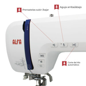 Alternative view of Máquina de bordar Alfa One
