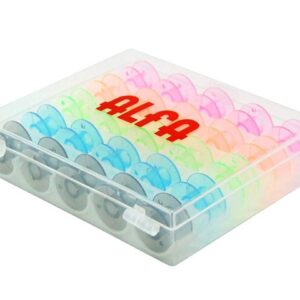 Caja de 25 canillas de colores de Alfa