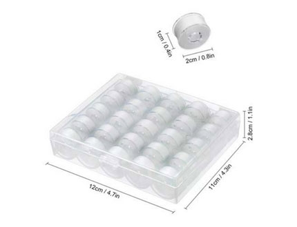 Caja de canillas con hilo