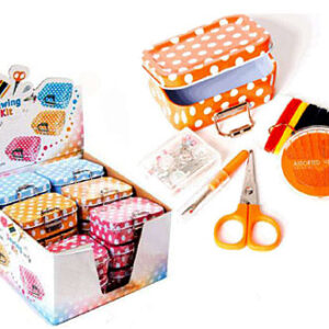 Cajita Metálica Costurero Lunares - 18 Unidades