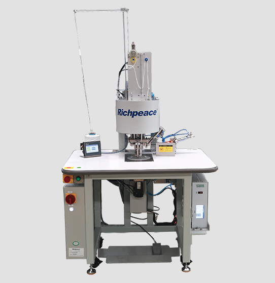 Máquina semiautomática  de soldadura  goma de mascarilla plegada