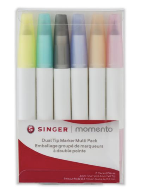 Rotuladores de doble punta Singer Momento