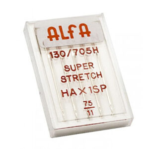 Estuche de 5 Agujas Alfa Stretch Número 75