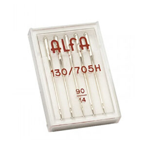Estuche de 5 Agujas Alfa Número 90