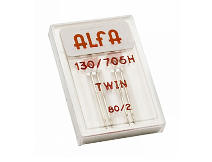 Estuche de 2 Agujas Dobles Alfa Número 80