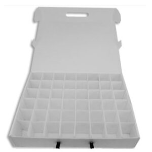 Maleta 48 carretubos para  hilo de 1000 metros.