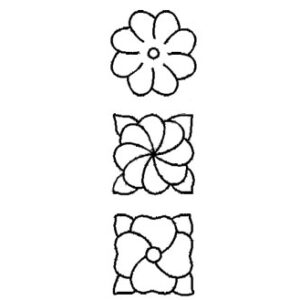 Plantilla Acetato 3 Flores