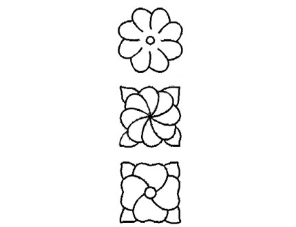 Plantilla Acetato 3 Flores