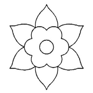 Plantilla Acetato Flor Puntas