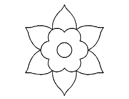 Plantilla Acetato Flor Puntas