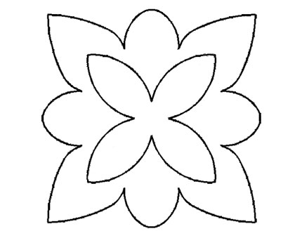 Plantillas Acetato Flor Puntas Rectas y Redondas