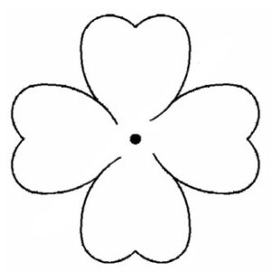 Plantilla Acetato Flor Trébol