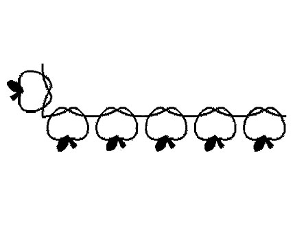 Plantilla Borde Manzanas