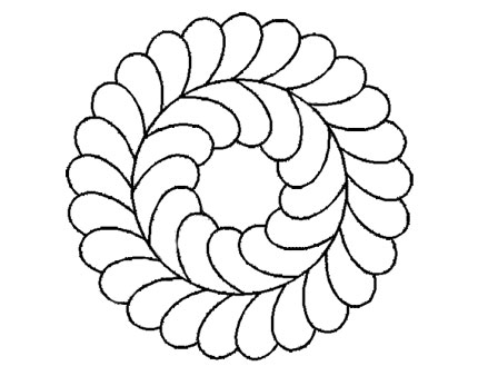 Plantilla Circulo Plumas