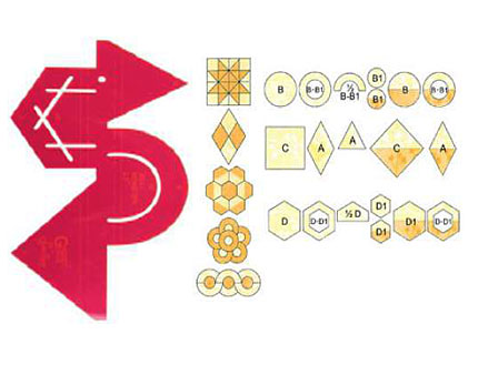 Plantilla Combinada Jelly Monster para Patchwork