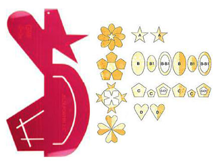 Plantilla Combinada Jelly Pointer para Patchwork