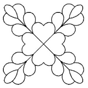 Plantilla Flor Bandera Cruzada