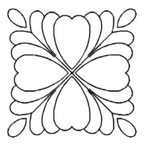 Plantilla Flor de Plumas