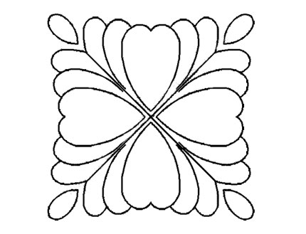 Plantilla Flor de Plumas