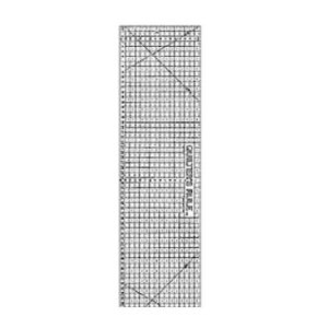 Regla Varias Medidas Lineas Negro / Azul Claro