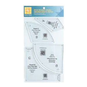 Regla Acílica Estrella 5 Puntas Drunkard´s Path