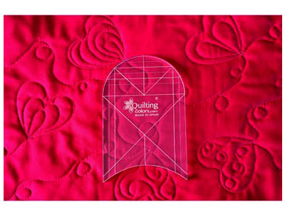 Regla corta para acolchar con arcos