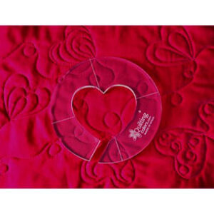 Regla para acolchar círculo con corazón