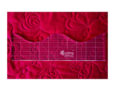 Regla para acolchar con ondas