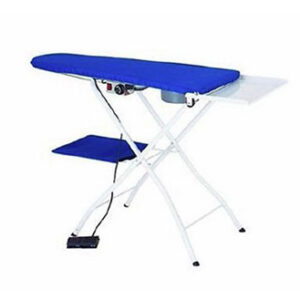 Mesa de planchar con plato caliente y aspirante