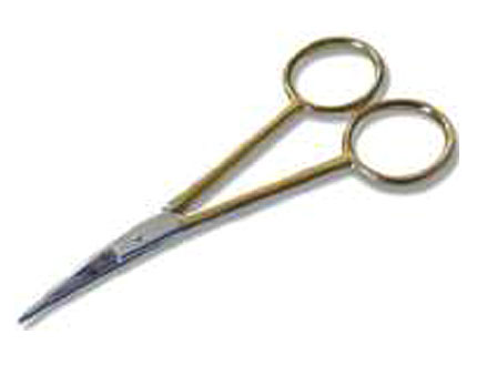 Tijera Dorada de Punta Curva de 10,5 Centímetros