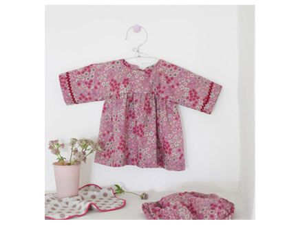 Selecto vestido de bébé Jeanne 3-18 meses.